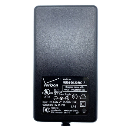 Genuine Verizon MU36-D120300-A1 AC Adapter for FiOS G1100 Quantum Gateway Router