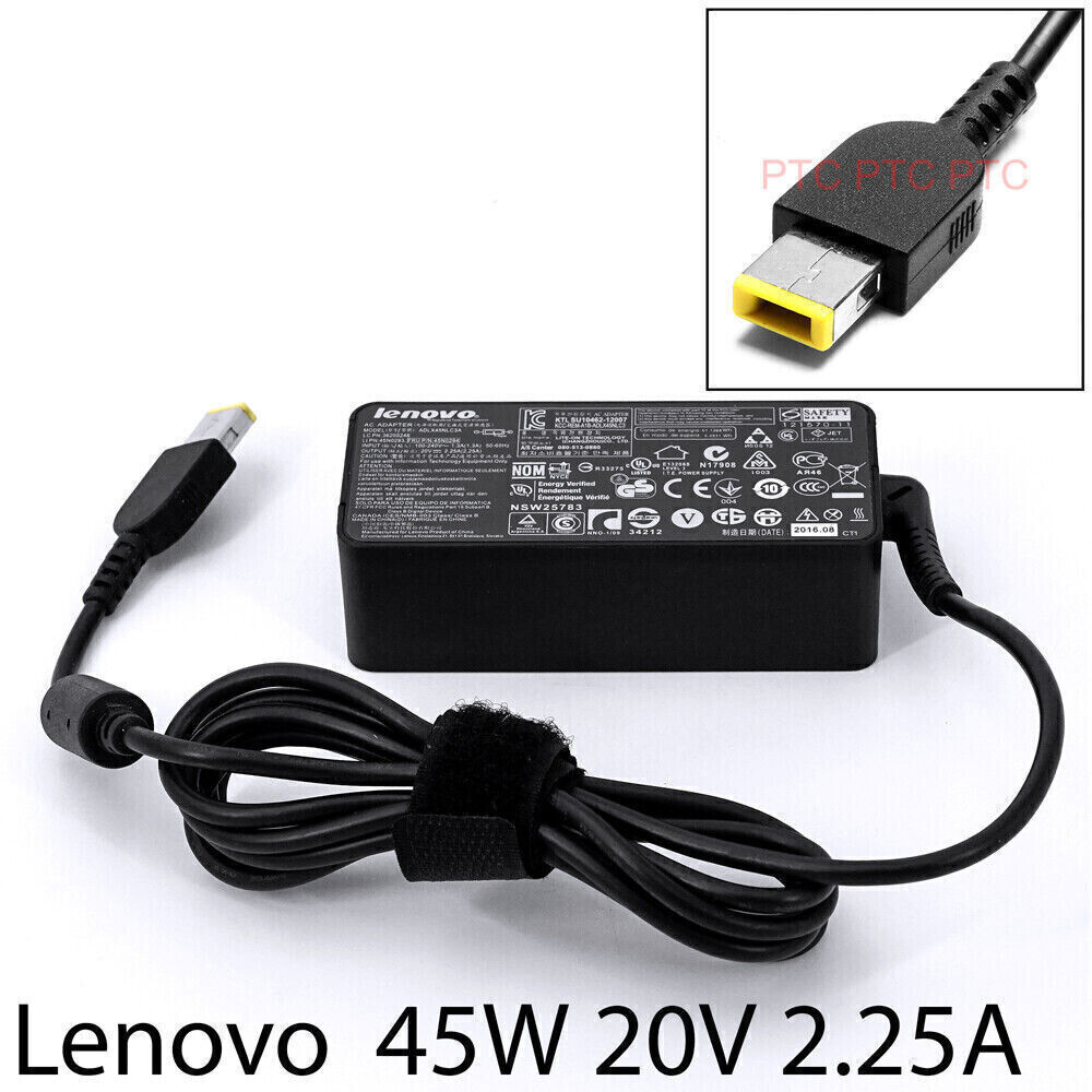 Lot 5 Lenovo 45W 20V 2.25A Adapter Charger Yoga IdeaPad laptop T470 T460 T470S