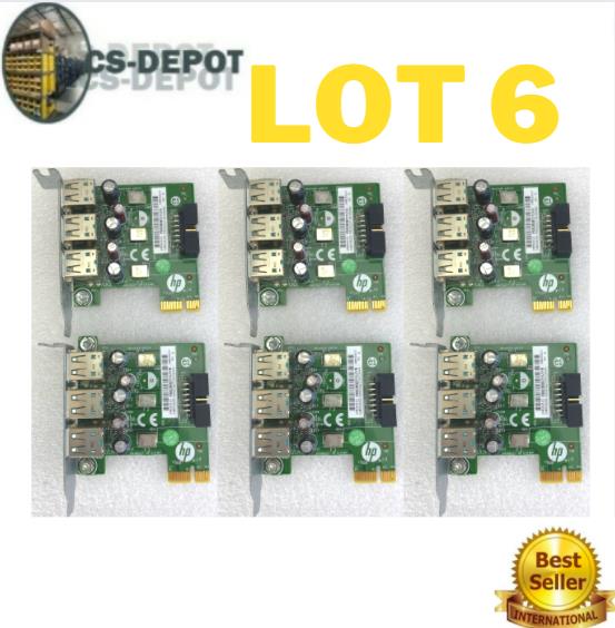 LOT 6 HP 638945-001 Powered 12V 3-Port USB Expansion Card RP5800