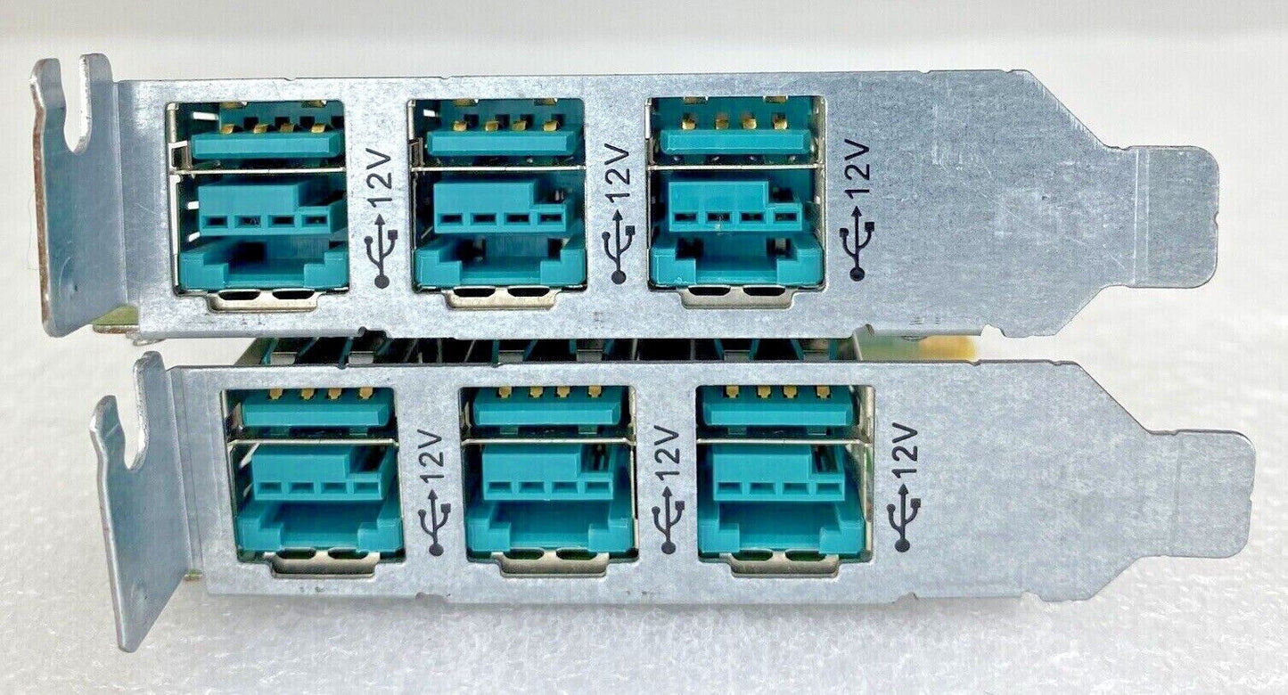 LOT 6 HP 638945-001 Powered 12V 3-Port USB Expansion Card RP5800