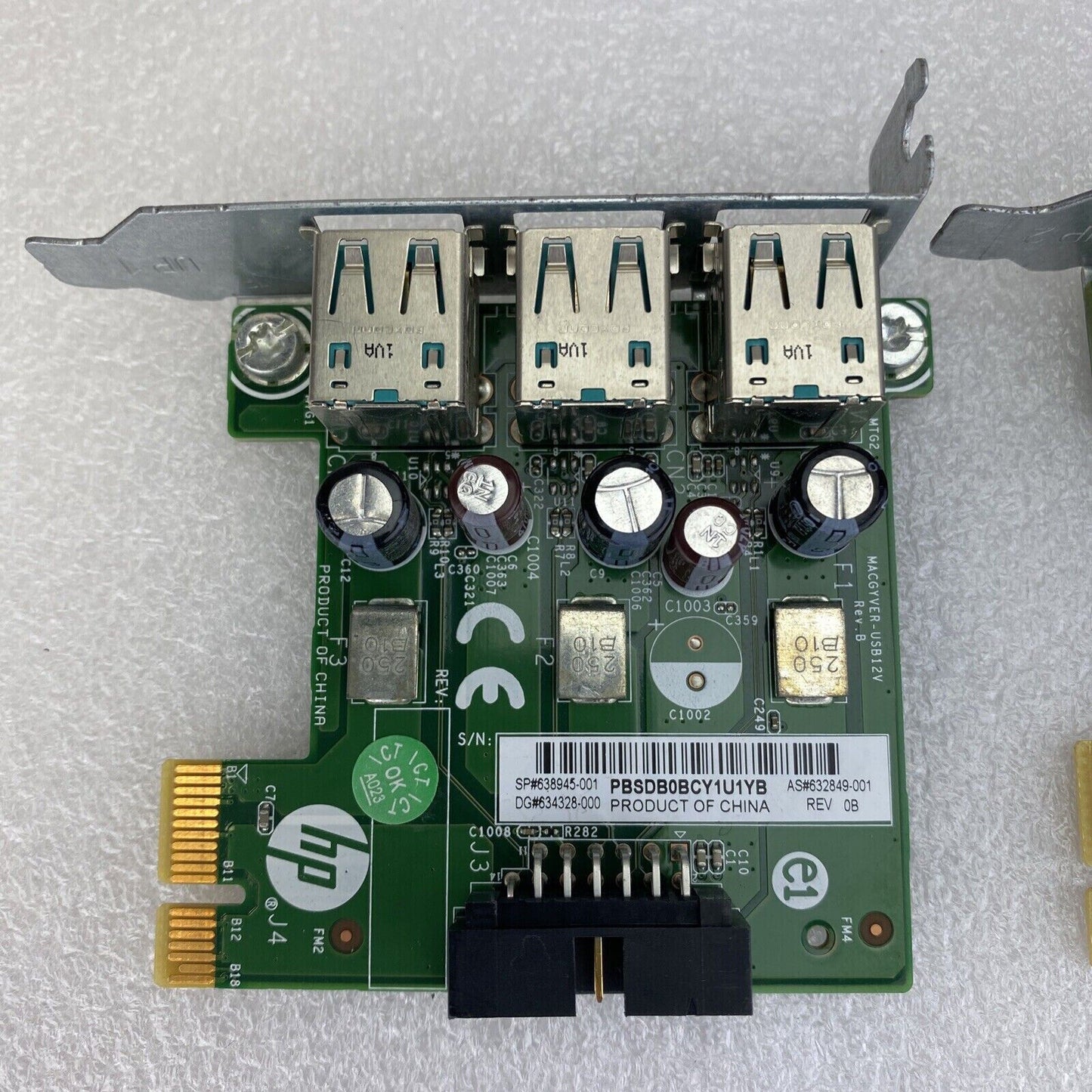 LOT 6 HP 638945-001 Powered 12V 3-Port USB Expansion Card RP5800