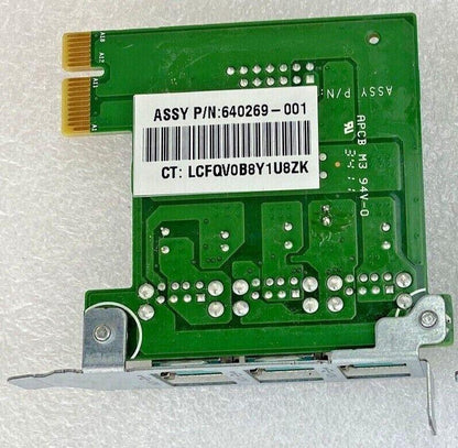 LOT 6 HP 638945-001 Powered 12V 3-Port USB Expansion Card RP5800