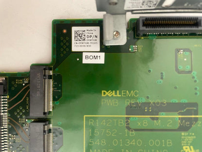 DELL POWEREDGE SERVER C6420 R142TB2 x8 M.2 Mezz CARD SATA 1572-1B 548.01340.001B