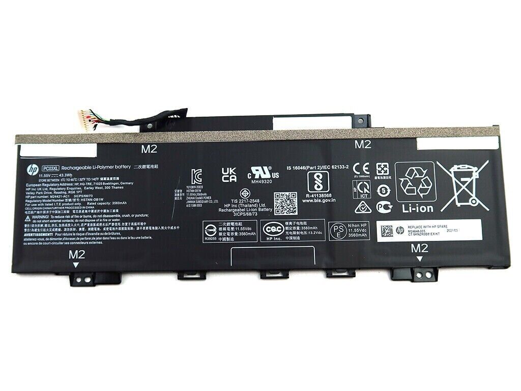 GENUINE HP PAVILION 13-BE 13Z-BE 11.55V 3560MAH 43.3WH LIPO BATTERY M24648-005