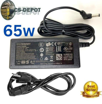 65W AC Adapter Charger for Toshiba Satellite ASUS Acer Laptop 5.5*2.5mm