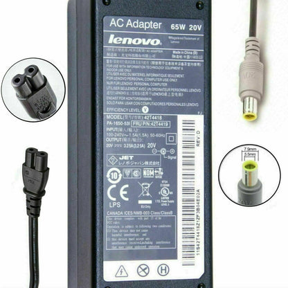 LENOVO 65W 90W ThinkPad T430 T420 T400 T410 T61 T510 AC Charger Power Adapter