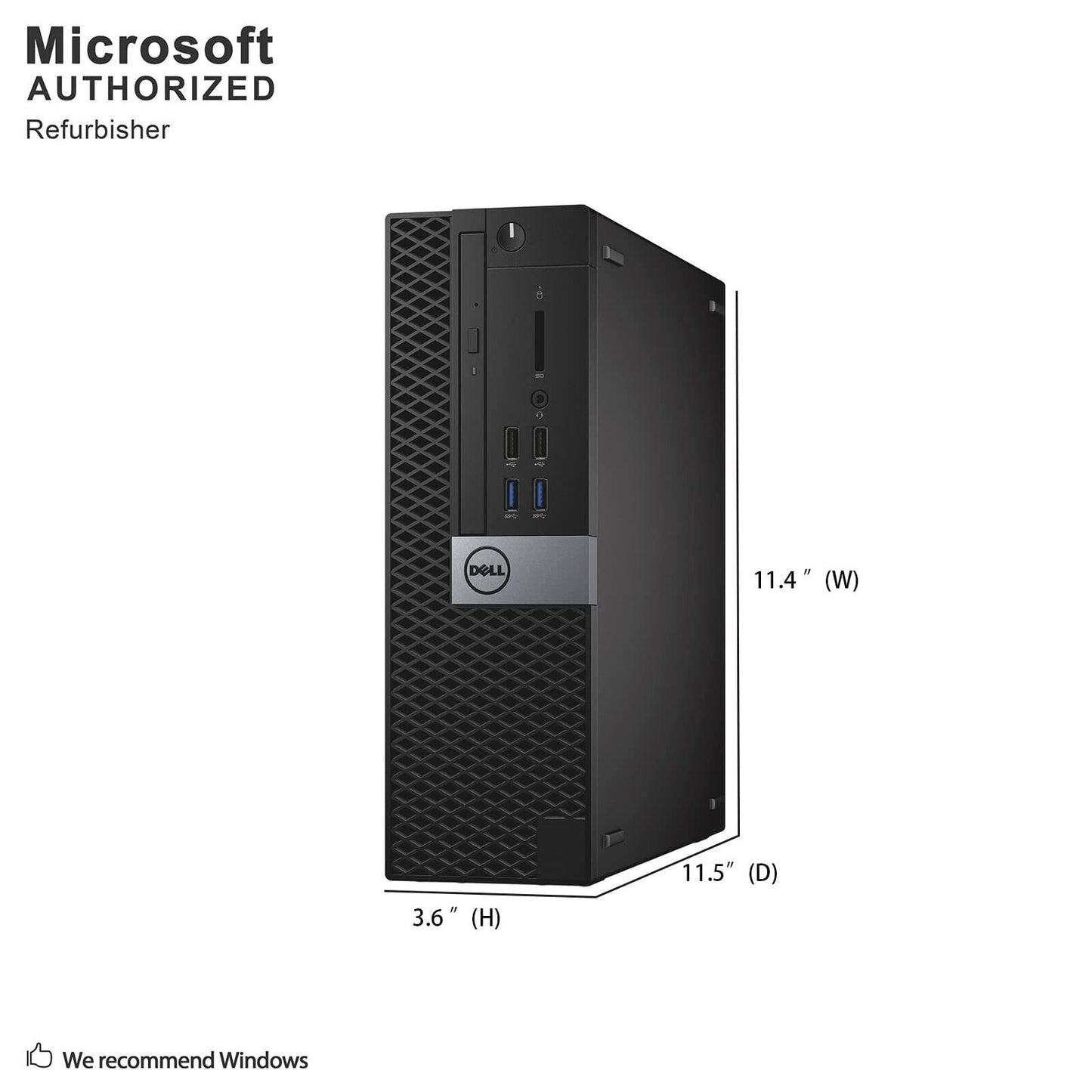DELL OPTIPLEX COMPUTER SFF I5-6600 32GB 1TB SSD WINDOWS 10 PRO WIFI HDMI