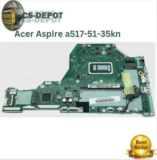 GenuinAcer Aspire a517-51-35kn NX.H9F11.001 i3-7100U 2.4GHz LA-E891P Motherboard