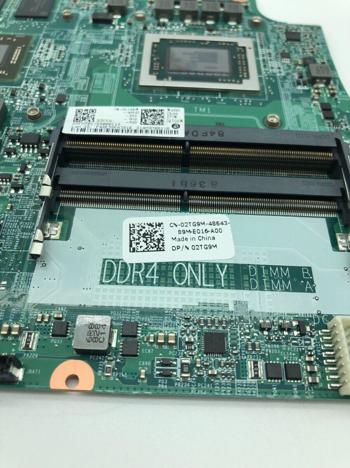 Dell Inspiron 15 5576 AMD  FX-9830P/3.0GHZ BGA GRAPHIC W/VRAM 2TG9M