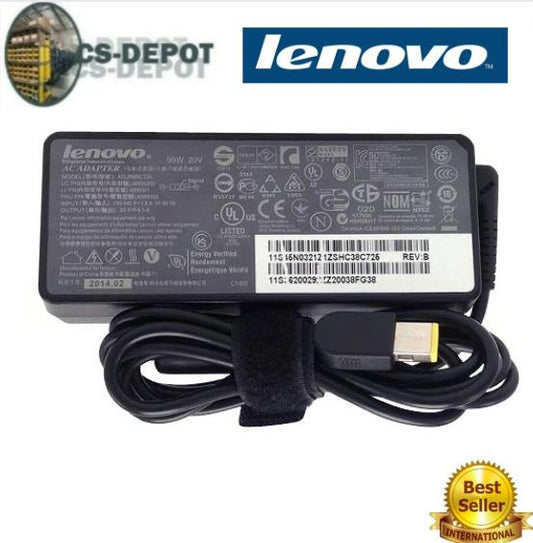 Lenovo ThinkPad Laptop AC Charger Adapter 90W 20V 4.5A SQUARE SLIM TIP FAST