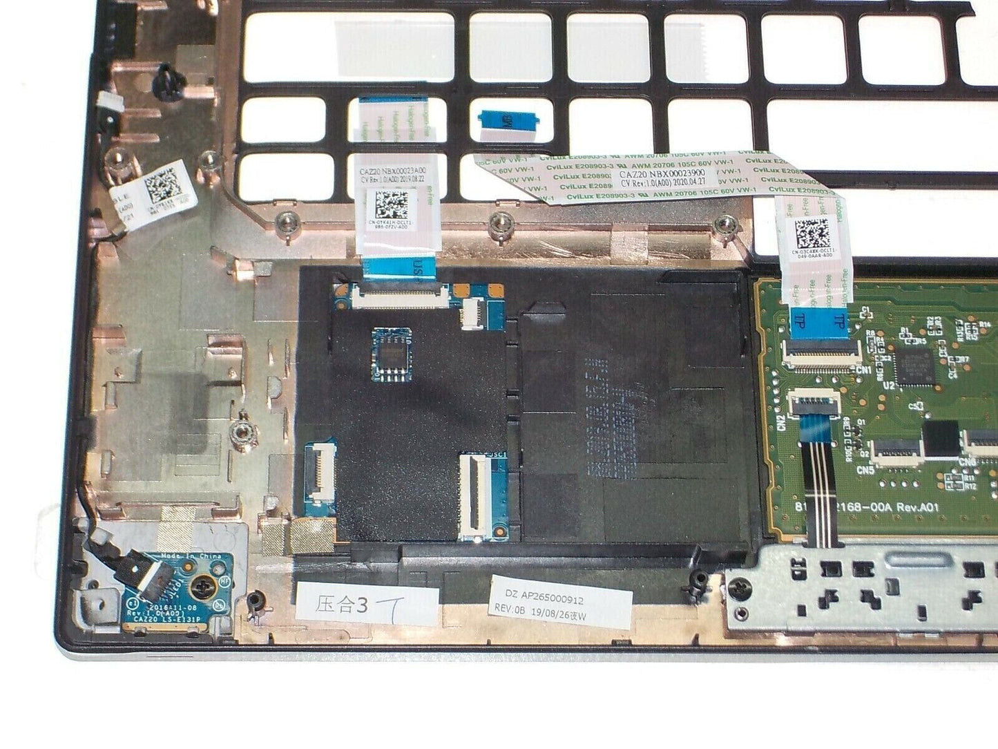 New Dell OEM Latitude 7490 Palmrest Touchpad Assembly  Smart Card Reader 0F18G