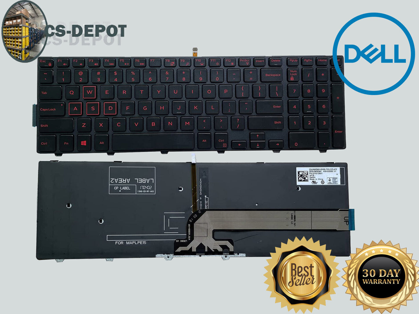 NEW Dell Inspiron 5577  Genuine Laptop US Keyboard Backlit V9F14 MP-13N83US