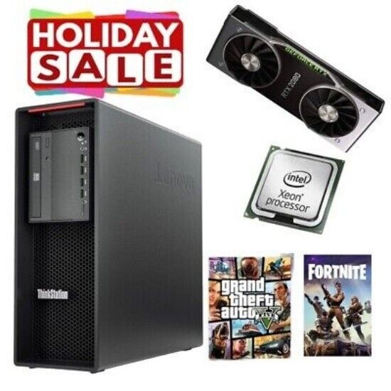 Gaming PC Lenovo ThinkStation P520 W-2145 64GB RAM 1TB SSD RTX3060 WIN11 WiFi