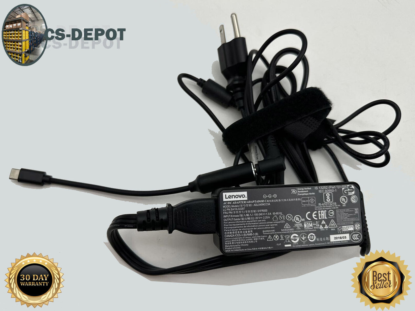 45W USB C Type C for HP Chromebook Lenovo/Acer/Asus/Samsung Laptop Charger