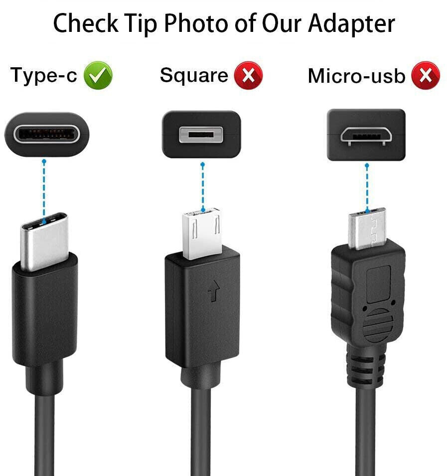 45W USB C Type C for HP Chromebook Lenovo/Acer/Asus/Samsung Laptop Charger