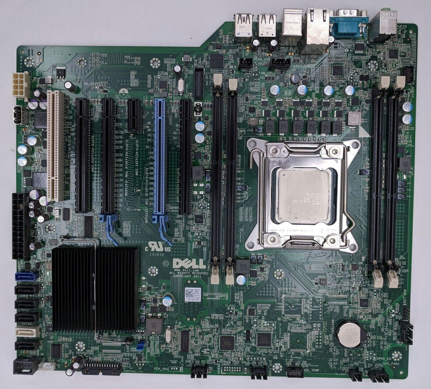 Dell Precision T3600 Workstation Motherboard 0PTTT9 w/ Xeon E5-1620 3.60GHz CPU
