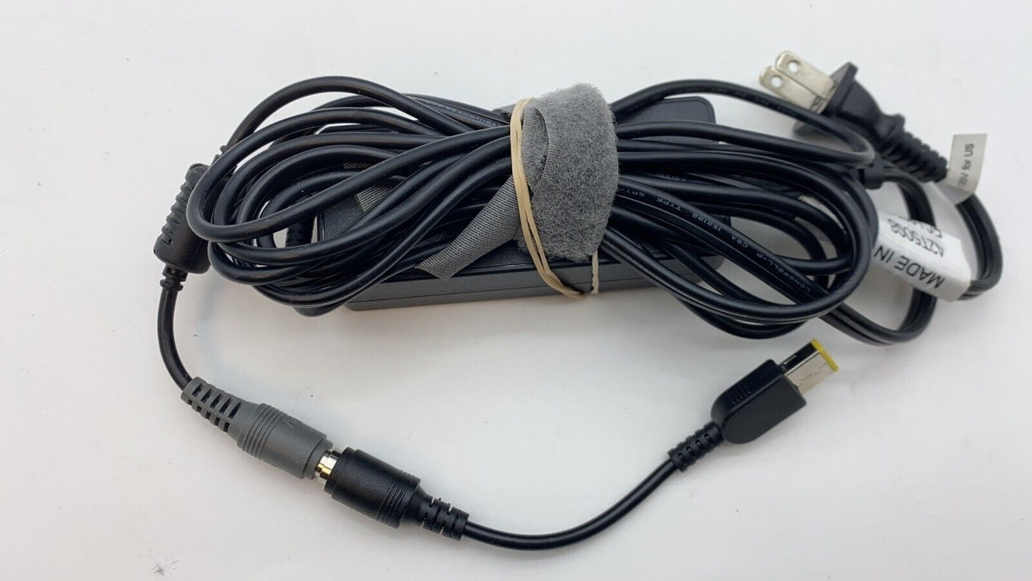 Genuine Lenovo 65W 20V 3.25A AC Power Supply Round Tip + Square Slim Tip Adapter