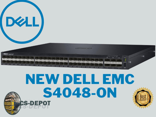 NEW Dell EMC S4048-ON 48x 10Gb SFP+ + 6x 40Gb QSFP+ Port L3 Open Network Switch