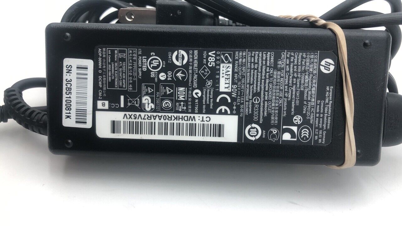 90W Genuine HP AC Adapter Charger blue tip 19.5V for Chromebook Pavilion Envy