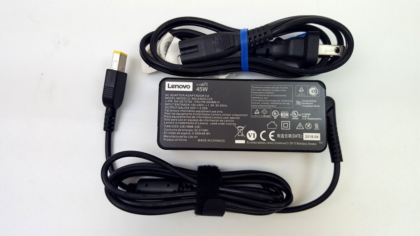 GENUINE Lenovo Thinkpad AC Adapter Charger 45W E431 E531 Lenovo X1 Yoga Yoga13