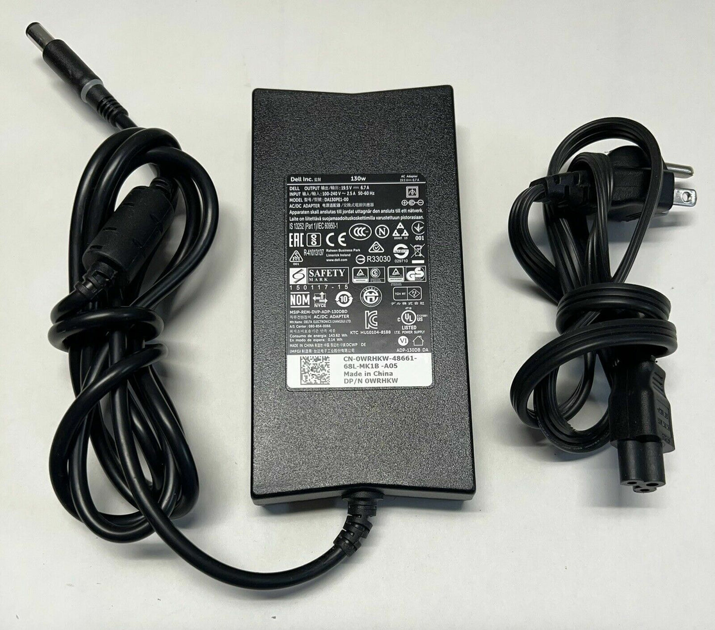 Dell 7480 5480 7280 5580 E7240 E7440 E7450 E7470 E7280 130W AC Adapter Charger
