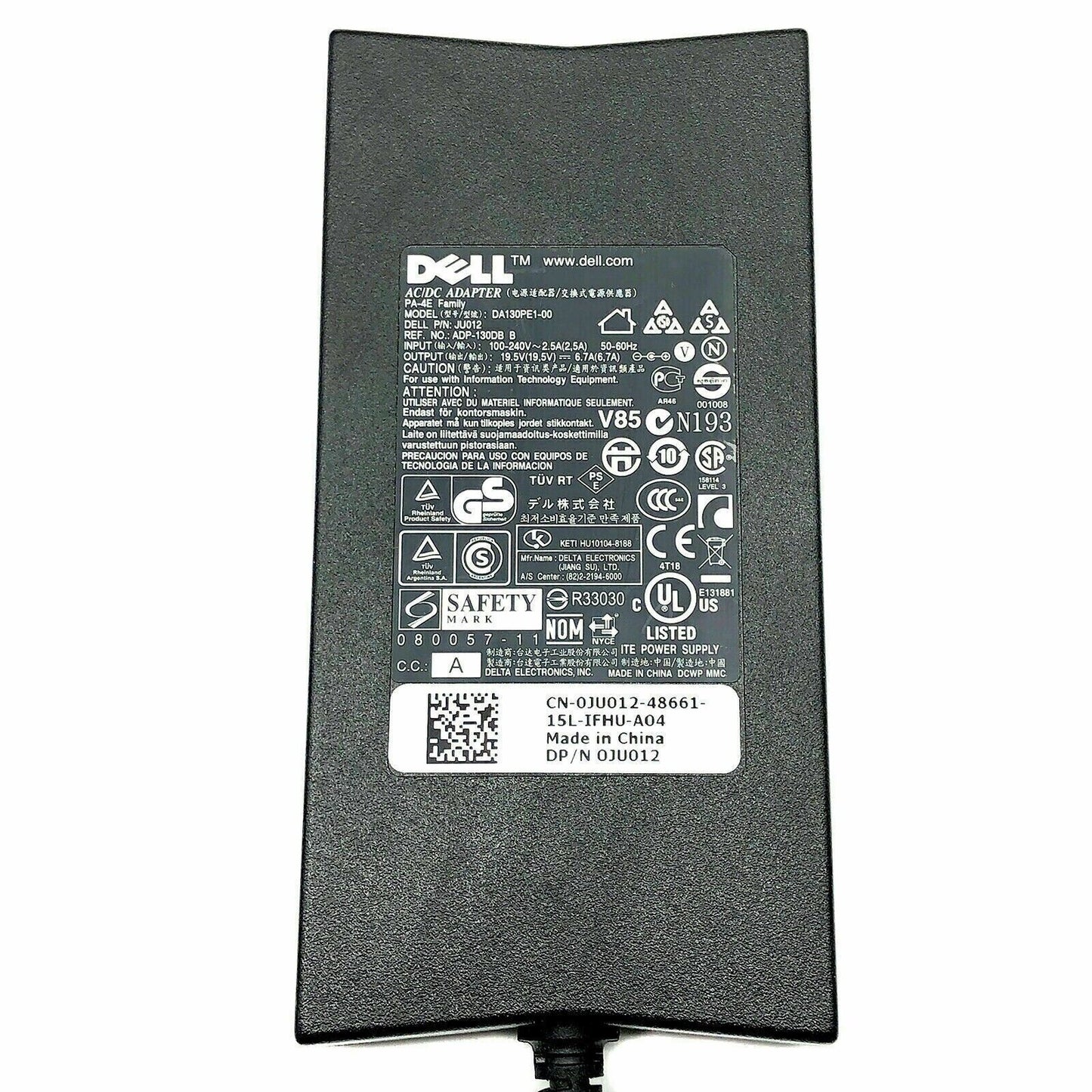 Dell 7480 5480 7280 5580 E7240 E7440 E7450 E7470 E7280 130W AC Adapter Charger