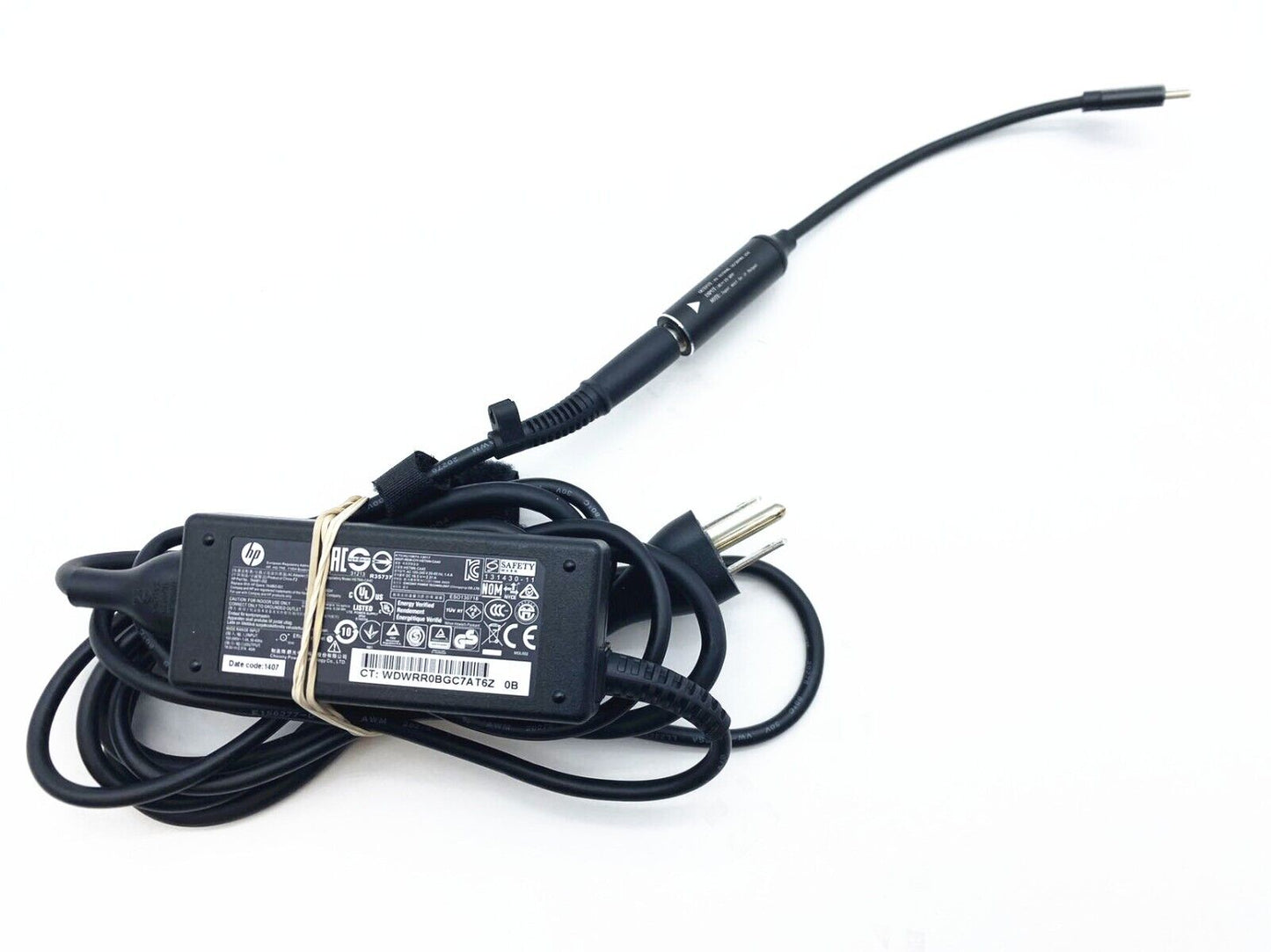 OEM Genuine HP Chromebook 934739-850 L43407-001 45W USB-C Power Adapter Charger