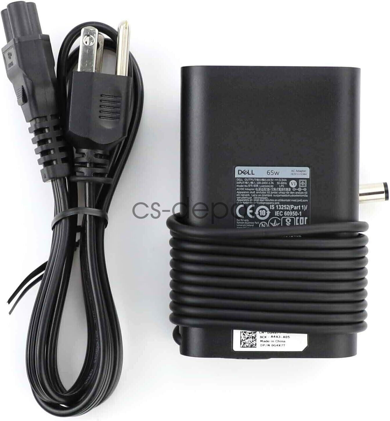 Genuine Dell Latitude 65W Charger AC Power Adapter LA65NM130 3480 3488 7480 7490