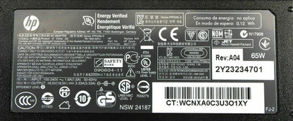 Genuine HP 2000 Series Notebook Laptop AC Adapter Charger Power Cord 65W 7.4mm