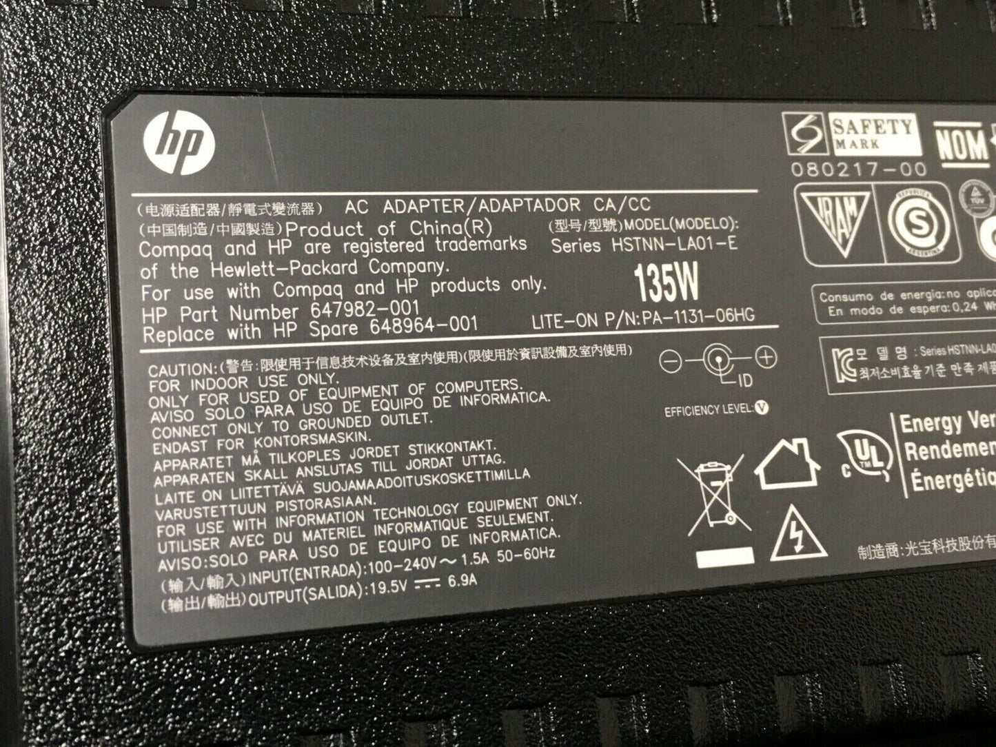 Original AC Adapter For HP/Compaq Elite 8300 8200 8000 7900 7800 DC Power Supply