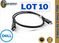 Lot of 10 OEW New Dell Type-C to Type-C Displays 0.6 Adapter Cable PRN0F