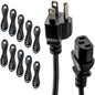 LOT 5 / 10 Universal PC COMPUTER POWER CORD CABLE WIRE