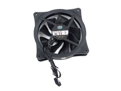 COOLER MASTER DF1202512B2UN DESKTOP 120MM RGB 4-PIN 12V BLACK CASE COOLING FAN