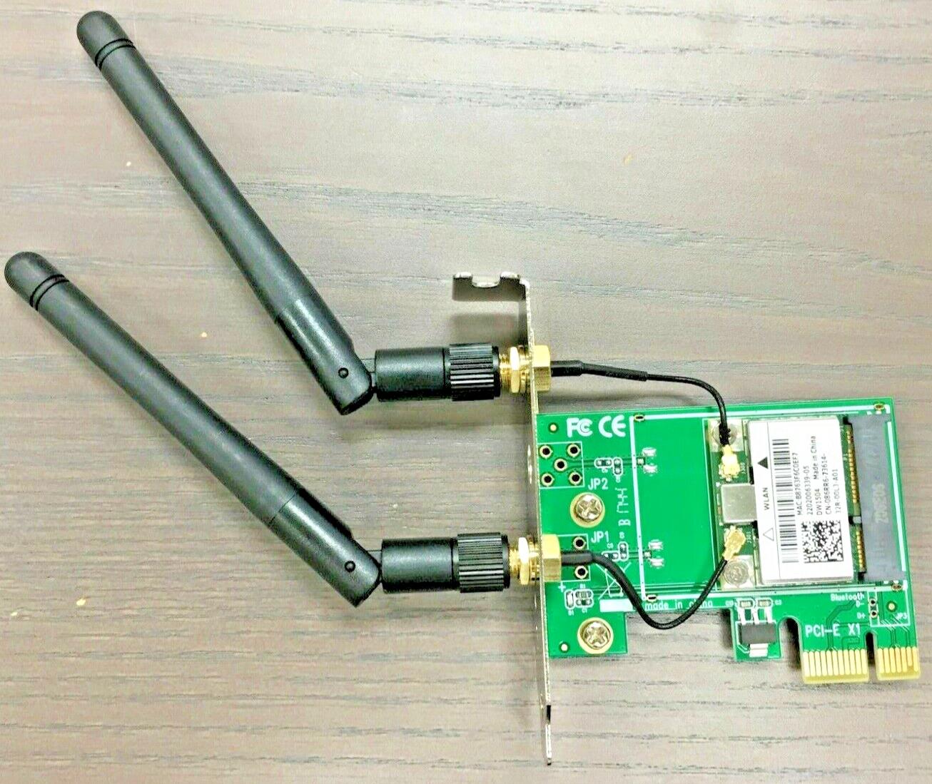 Dual Band 300M 2.4G Wireless Network Card WiFi  PCI-E X1 Desktop +2 Antenna