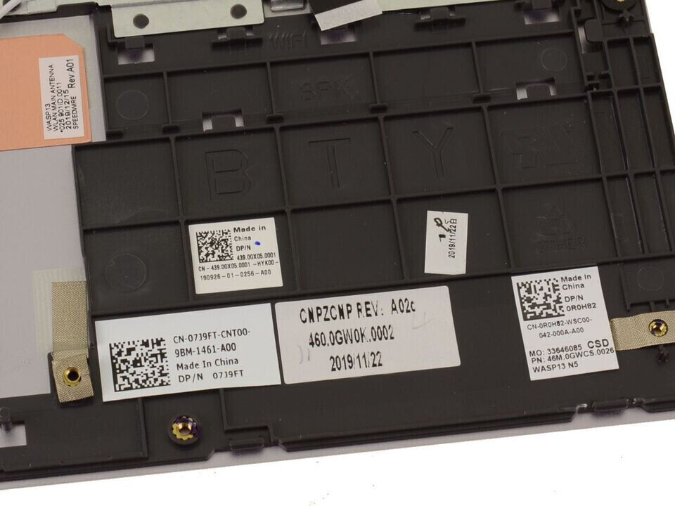 New Dell OEM Inspiron 5390 Palmrest Keyboard Assembly R0H82 7J9FT - SPANISH