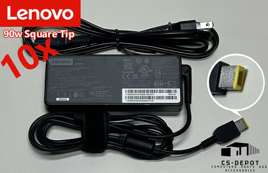 LOT OF 10 Genuine Lenovo 90W AC Power Adapter ThinkPad Laptop Charger Square Tip