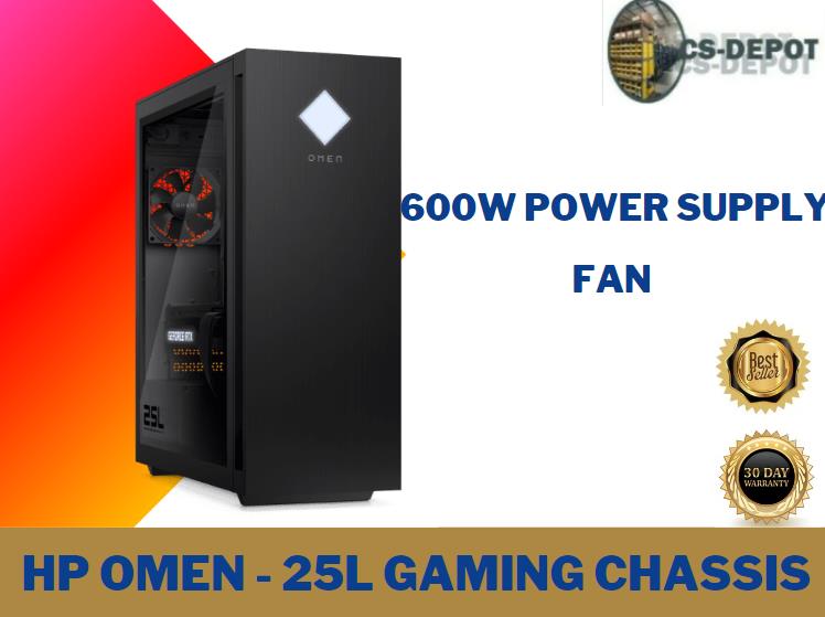HP Omen 25L Chassis Gaming ATX PC Case 600w PSU Glass RGB Strip Cooler Master