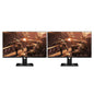 LOT 2 Dual Dell HP 22" 23" 24" 27" LCD Widescreen Monitor FHD 1080p Stand Cable