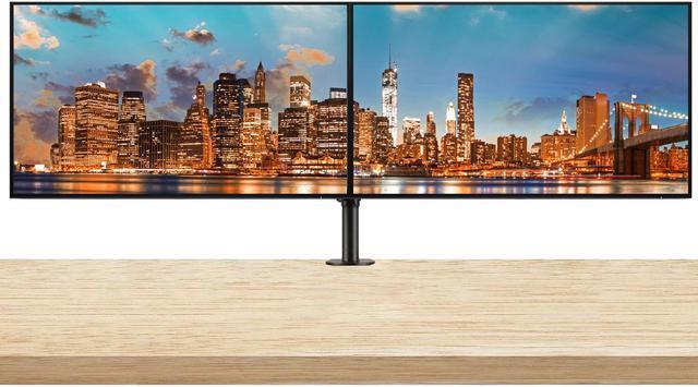LOT 2 Dual Dell HP 22" 23" 24" 27" LCD Widescreen Monitor FHD 1080p Stand Cable