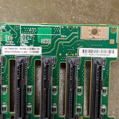 HP HPE DL380 Gen9 G9 8x SFF SAS/SATA backplane 777279-001 729820-001  & Cable