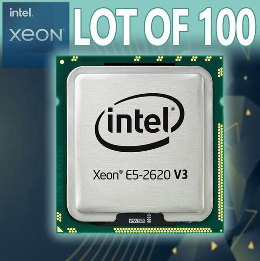 LOT OF 100 Intel Xeon E5-2620 v3 2.4GHz 8 Core 20MB 85W Processor SR206 LGA 2011