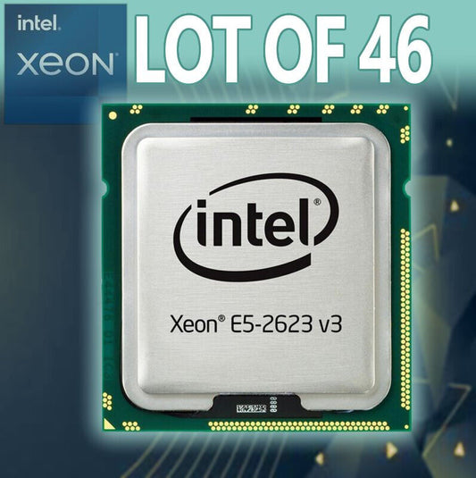 LOT OF 46 SR208 INTEL XEON E5-2623 V3 3.00GHz 4 CORES 105W PROCESSOR LGA 2011