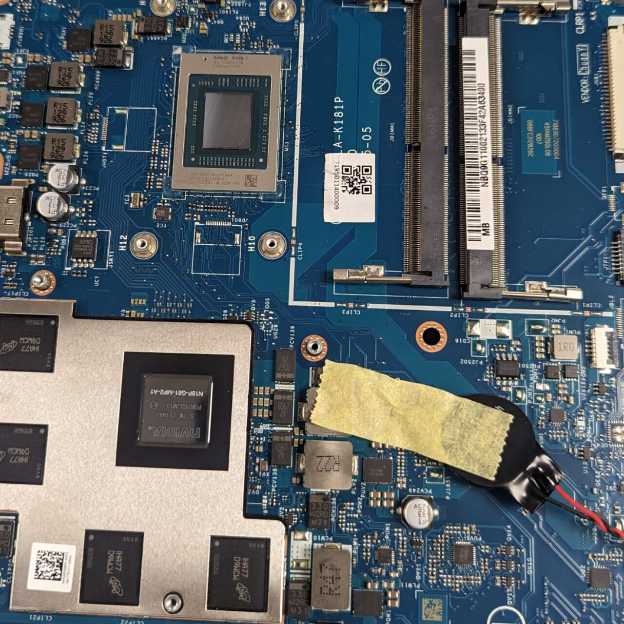 ACER NITRO 5 AN515-44 AMD RYZEN 7 4800H GEFORCE GTX1650 MOTHERBOARD NB.Q9G11.001