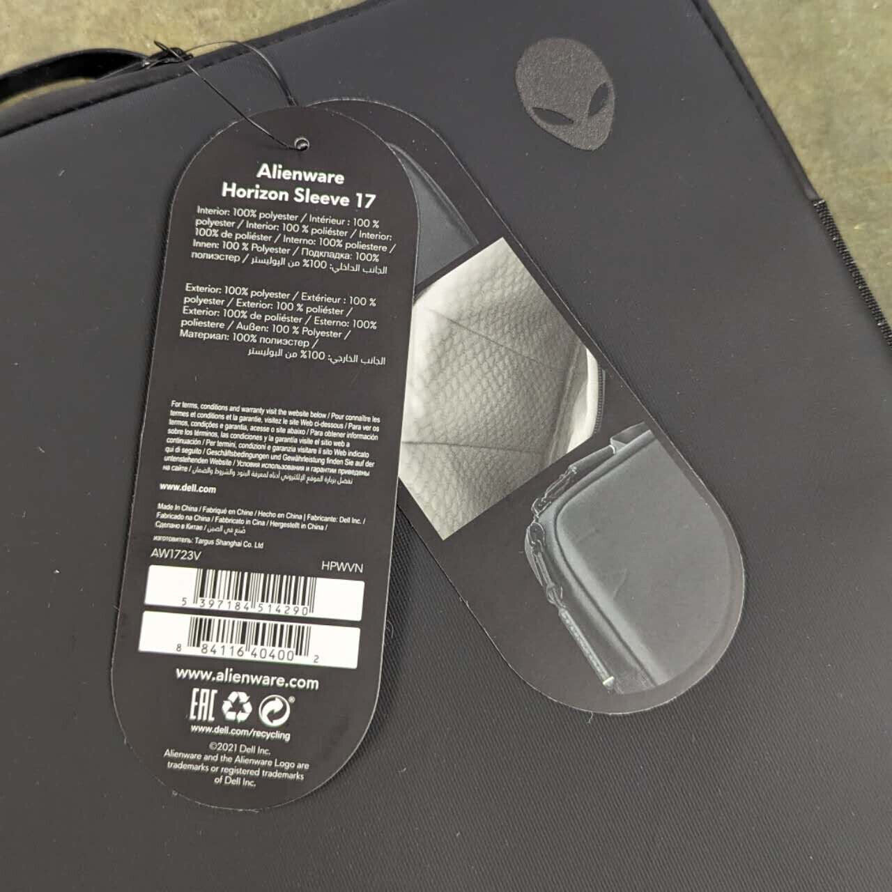 Alienware DELL 17 & 18 inch Horizon Sleeve Case Bag Notebook Laptop Tablet iPad