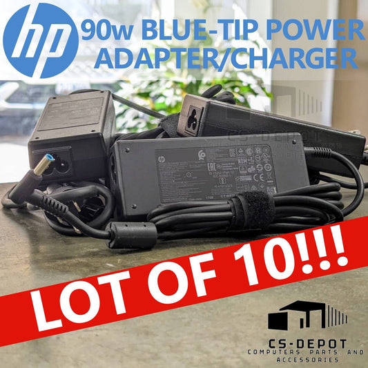 LOT OF 10 Genuine 90W 19.5V 4.62A HP AC Charger 709986-003 710413-001 Blue Tip