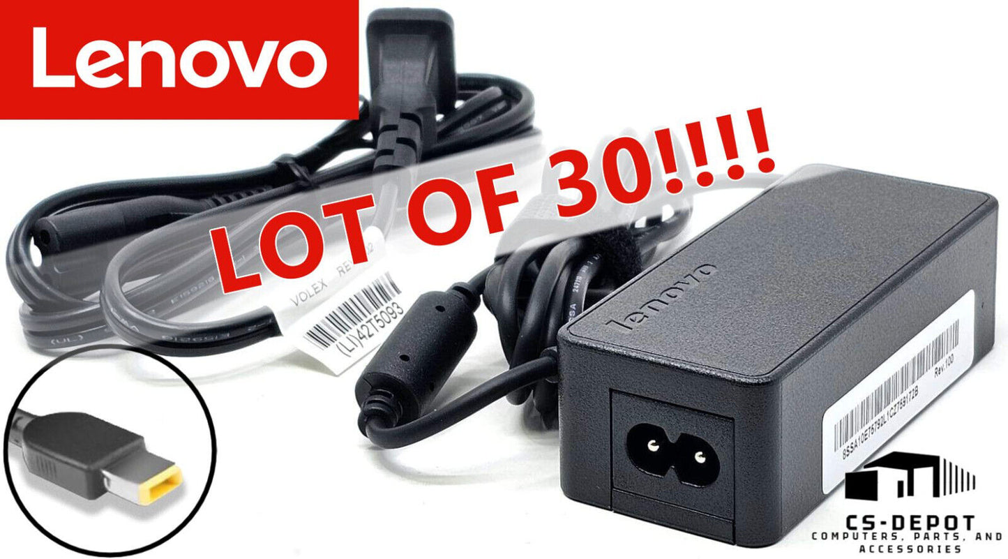 LOT 30 LENOVO ThinkPad X1 X240 X250 X260 Yoga 11e Intel AC Charger Adapter 45w