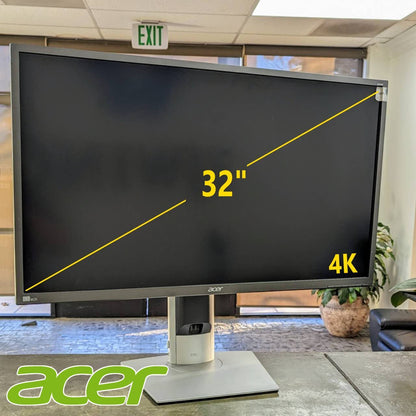 Acer 32" Widescreen 4K UHD LCD Monitor Display 60Hz 3840x2160 B326HK DP HDMI DVI