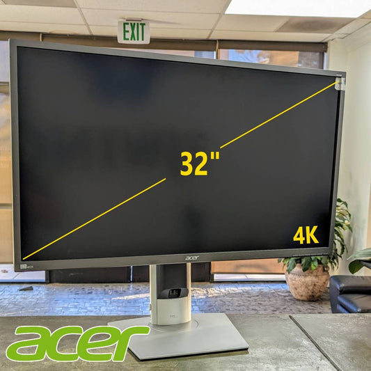 Acer 32" Widescreen 4K UHD LCD Monitor Display 60Hz 3840x2160 B326HK DP HDMI DVI
