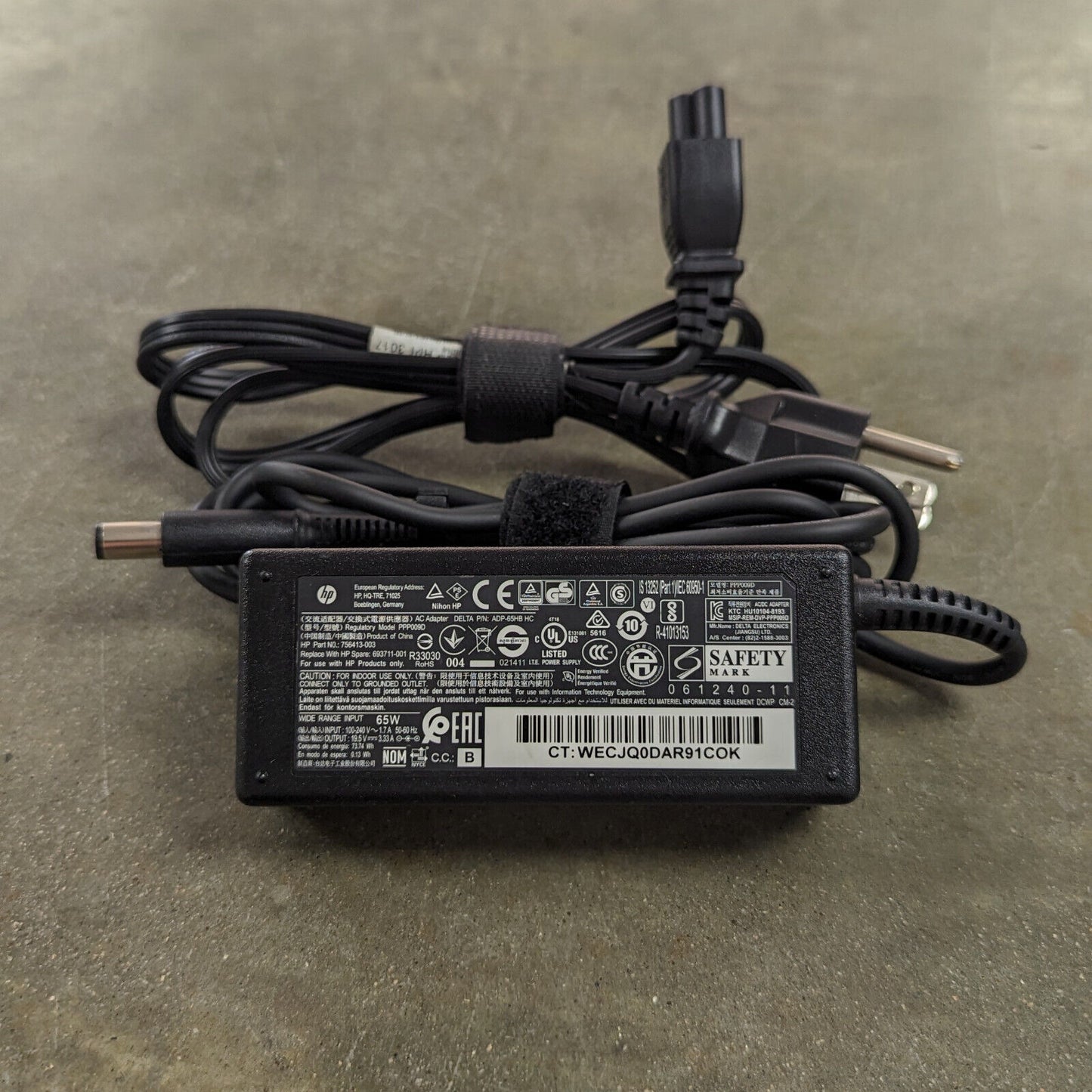 LOT 10 OEM Big Barrel HP Laptop Charger AC Power Adapter 65W 19.5V 3.33A 902990