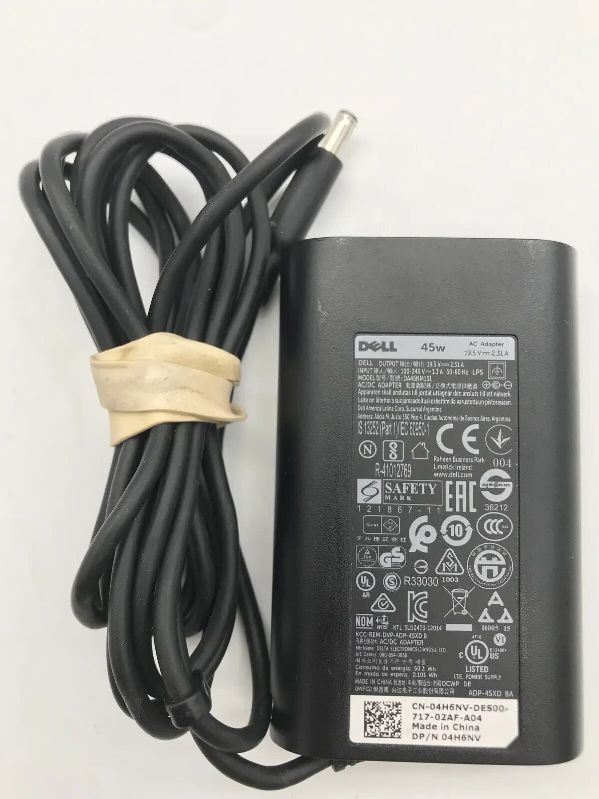 Lot of 20x Genuine Dell 45W Laptop Charger Tiny Small Tip AC Power Adapter Cord